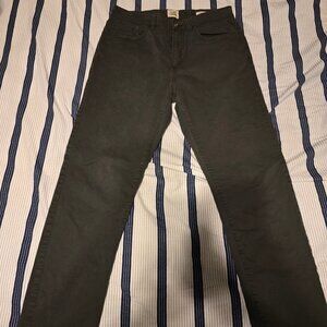 FLINT AND TINDER TAPERED FIT 365 PANT IN WASHED BLACK 30X30